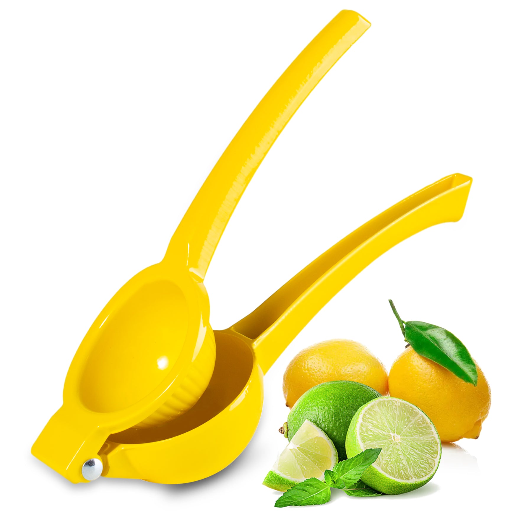 TEZZ Lemon Squeezer, Premium Large Heavy Duty Handhelp Juicer for Lemon, Metal Hand Press Citrus Juicer, Lime Squeezer Bar Tool, Manual Citrus Press